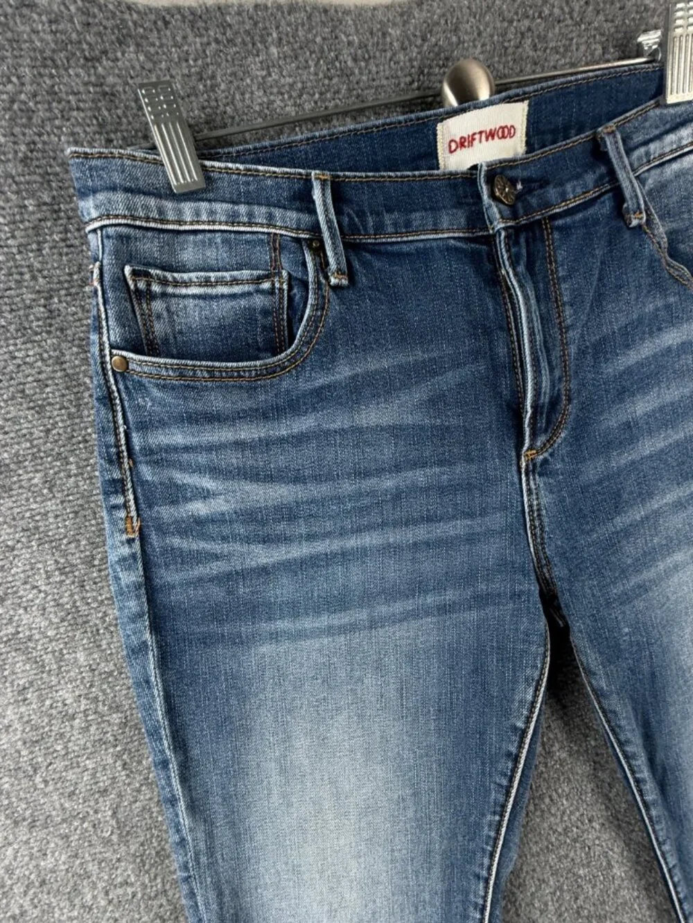 Driftwood Candace Scalloped Hem Blue Jean Women 31x26 Cotton Spandex ACTL 32X26